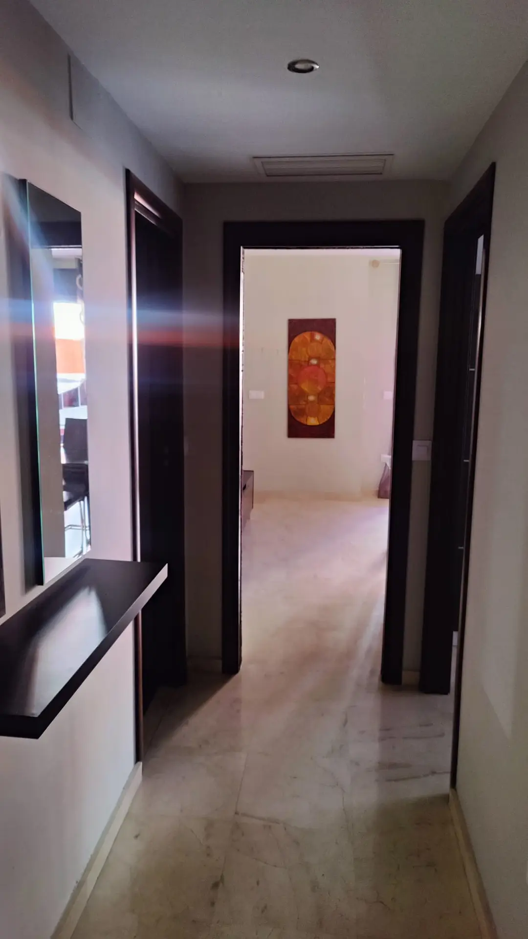 Vista al salón desde el pasillo – Venta piso Córdoba Zona Hospital Quirón