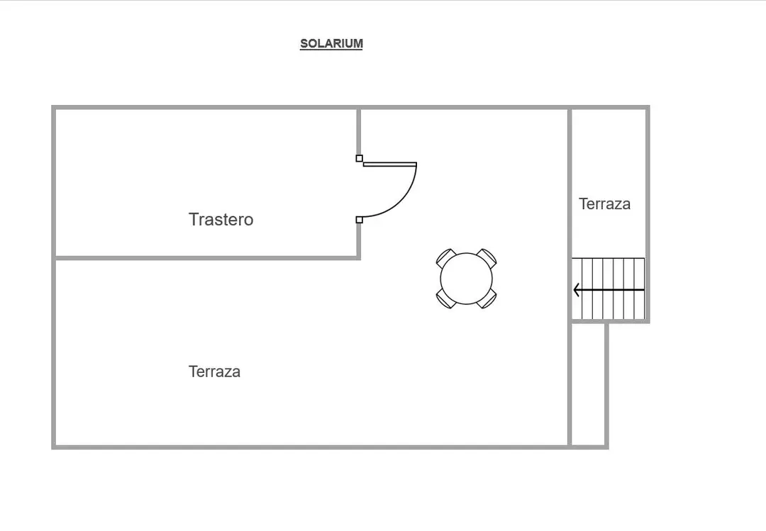 Plano del solárium – Venta Ático Balcones Hidalgos