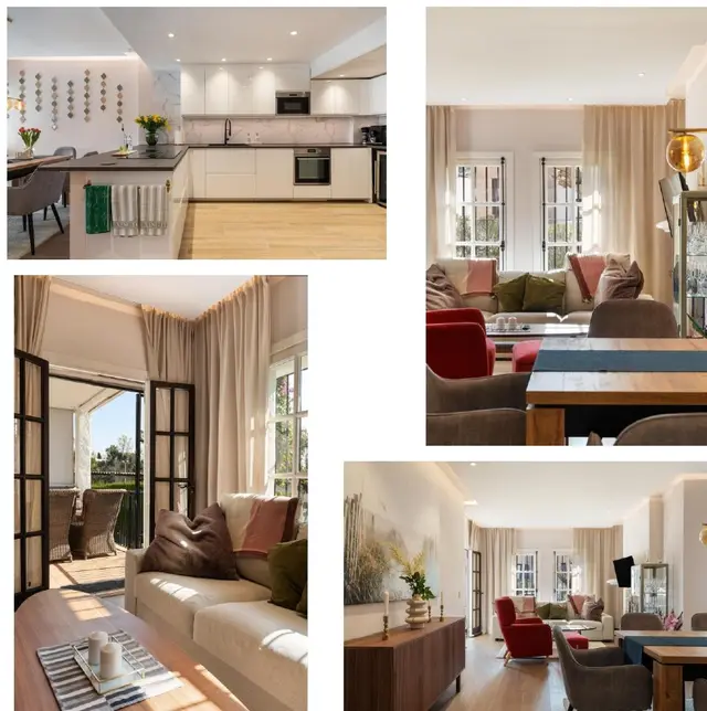 Salón y cocina – Apartamento en Planta Baja en Nueva Andalucía
